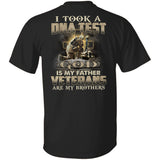 Jesus, awesome warrior, God is my father & Veterans are my brothers Back-printed Apparel