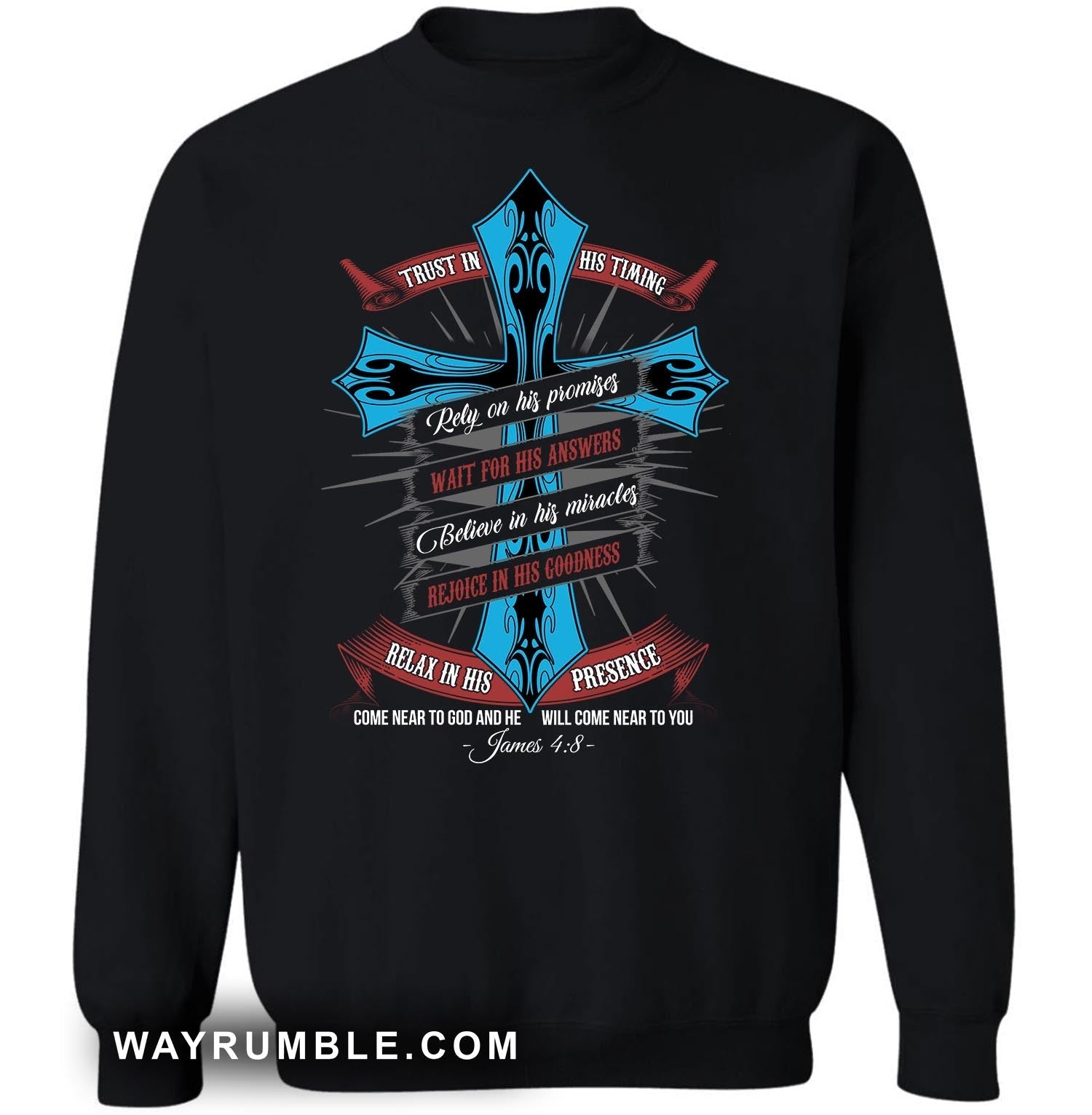 The cross, Believe in God's miracles, Come near to God and he will come near to you - Jesus Apparel