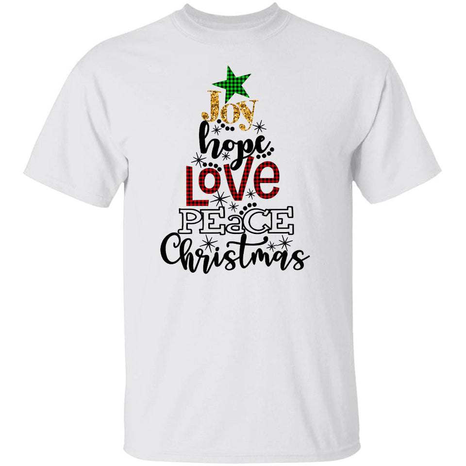 Jesus - Christmas - Joy Hope Love Peace - Apparel