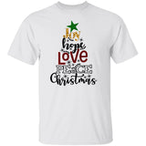 Jesus - Christmas - Joy Hope Love Peace - Apparel