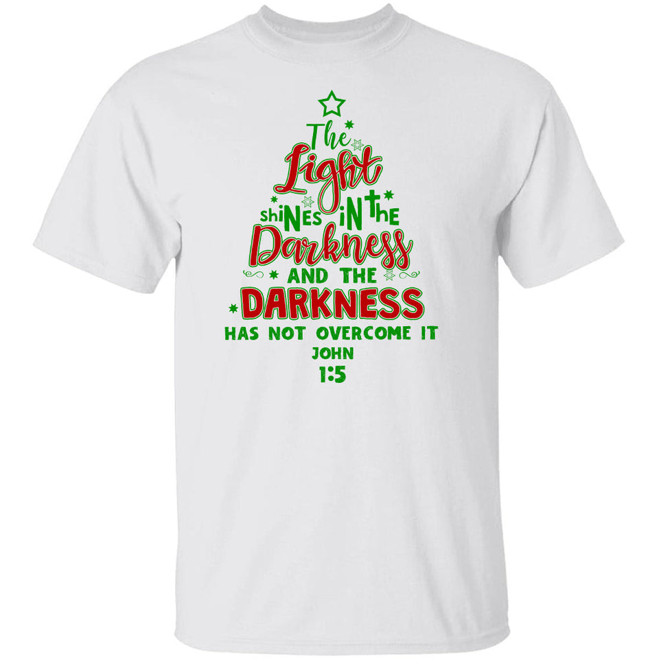 Jesus, Christmas tree - The light shines in the darkness Apparel