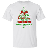 Jesus, Christmas tree - The light shines in the darkness Apparel