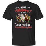 Christmas - All I want for Christmas are horses & Jesus - Apparel
