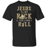 Rock hand sign, Jesus is my Rock and that's how I Roll - Jesus, Guitarist Apparel