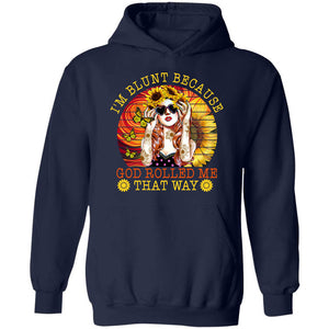 Jesus - Sunflower Girl - I'm Blunt because God rolled me that way - Black Apparel