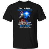 Cross light, US flag, Lion spirit, Jesus is the light in the God - Jesus Apparel