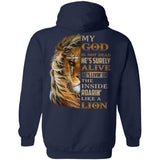 Lion of Judah, My God is not dead - Jesus Back-printed Apparel