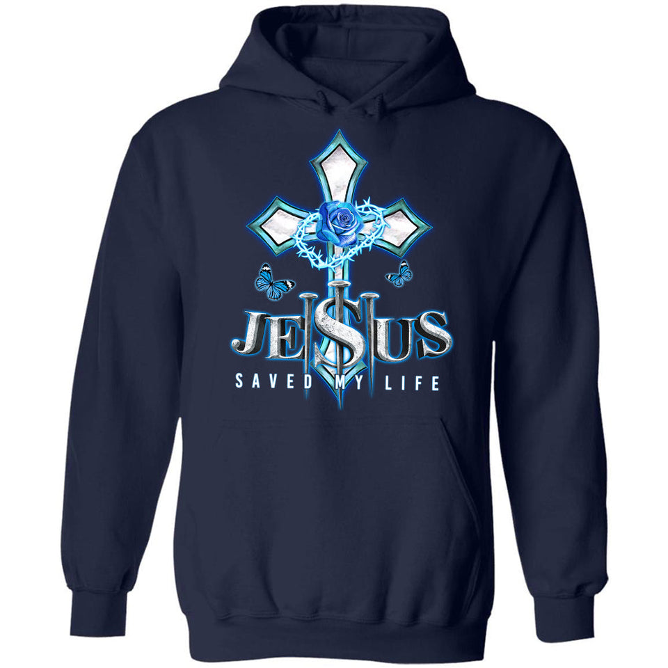 Jesus save my live, The three nails, Blue cross, Crown of thorn - Jesus Apparel