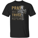 Jesus Cross, Pray Wait Trust Repeat - Jesus Apparel