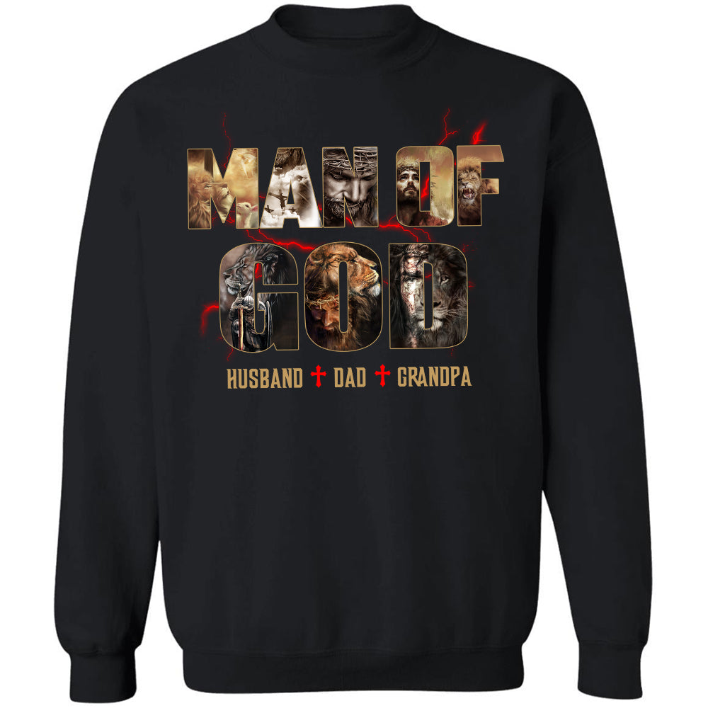 Man of God, Husband Dad Grandpa - Jesus Apparel