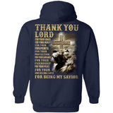 Jesus, Lion of Judah, Thank you Lord for being my savior Back-printed Apparel