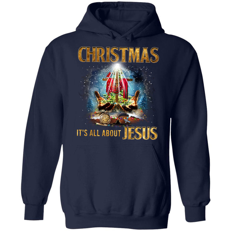 Christmas, It's all about Jesus - Jesus, Bible and wooden cross Apparel
