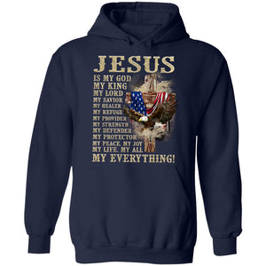 Wooden cross and Eagle, Jesus is my everything - Jesus Apparel