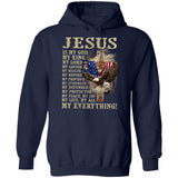 Wooden cross and Eagle, Jesus is my everything - Jesus Apparel