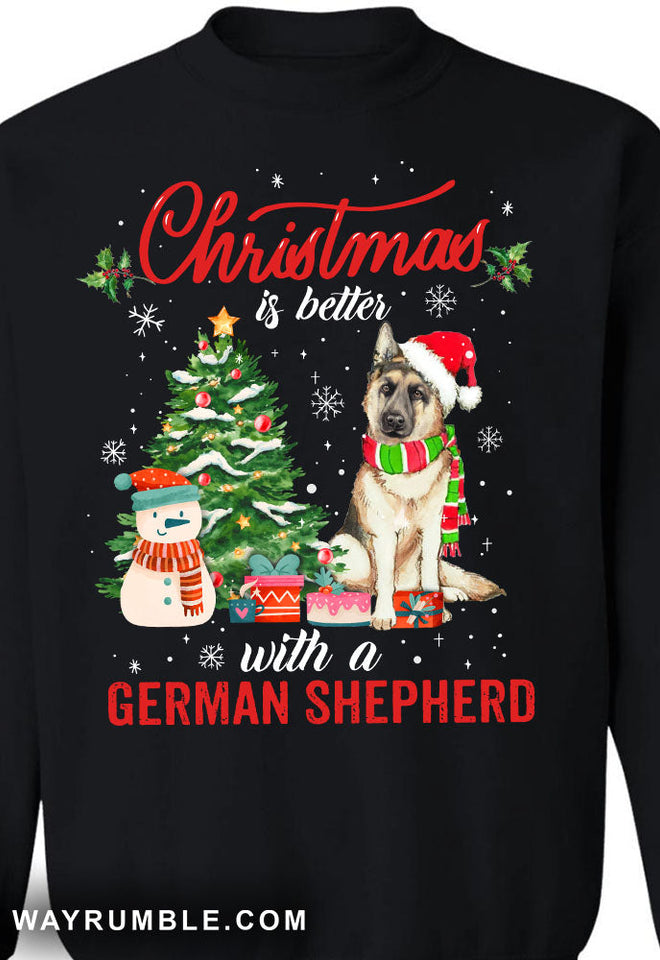 Christmas tree, Christmas is better with a German Shepherd - Jesus Apparel