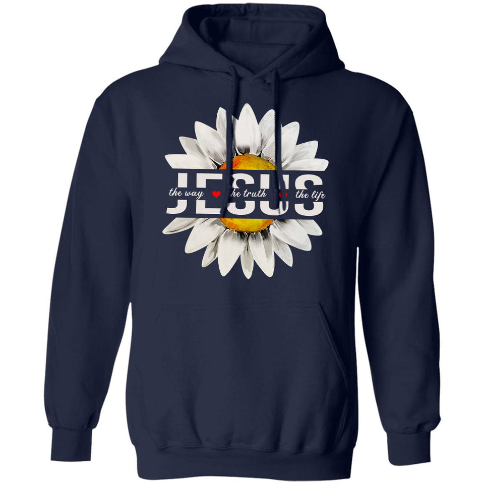 Big daisy symbol, The way, the truth, the life - Jesus Apparel