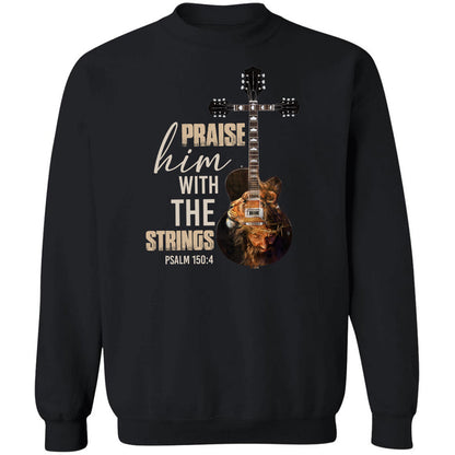 Jesus painting, Guitar, Praise him with the strings - Jesus, Guitarist Apparel