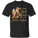 Jesus walking, Lion king, Animal pattern, This girl runs on Jesus and horse - Jesus Apparel