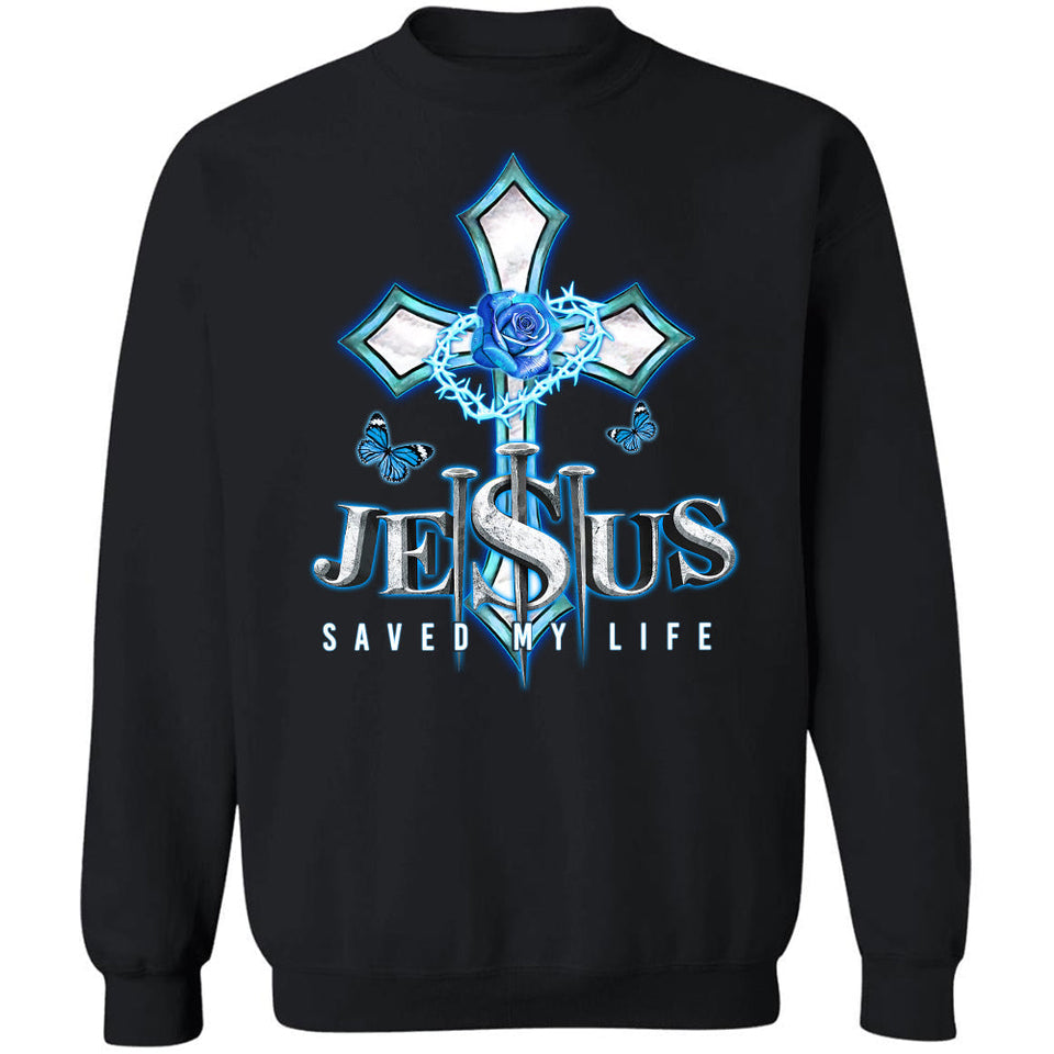 Jesus save my live, The three nails, Blue cross, Crown of thorn - Jesus Apparel