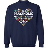 Jesus symbol, Bible, Colorful heart, I am a prayaholic - Jesus Apparel