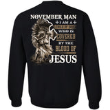 November man, Knight of God, I am a child of God -Jesus Back-printed Apparel
