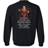 Wooden cross, Crown of thorns, Jesus is the light in the darkness - Jesus Back-printed Apparel