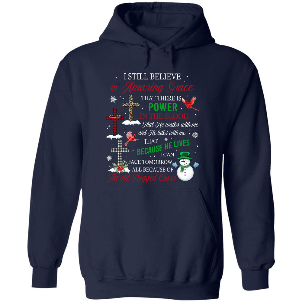 Snowman, Cardinal, I still believe in amazing grace - Jesus, Winter Apparel