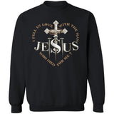 The iron cross, Crown of thorn, Heart shape, Jesus and three nails, I fall in love with the man who die for me - Jesus Apparel