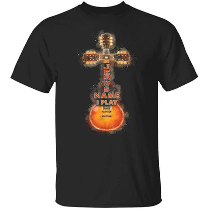 Wooden guitar, In Jesus name I play - Jesus Apparel