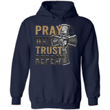Jesus Cross, Pray Wait Trust Repeat - Jesus Apparel