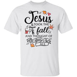 Autumn leave, Jesus took the fall and thought of me above all - Jesus Apparel