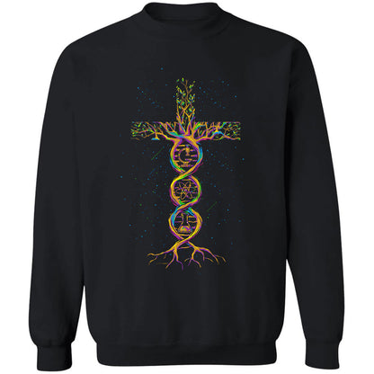 Colorful science symbol, Beautiful cross - Jesus Apparel