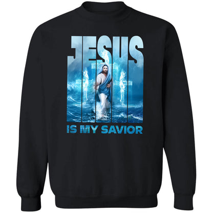Jesus walking on water, Jesus is my savior - Jesus Apparel