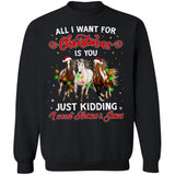 Christmas - All I want for Christmas are horses & Jesus - Apparel