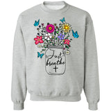 Jesus - Colorful flower - Just breathe - Apparel