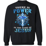 Blue rose, Blue butterfly, The cross, There is power in the name of Jesus - Jesus Apparel