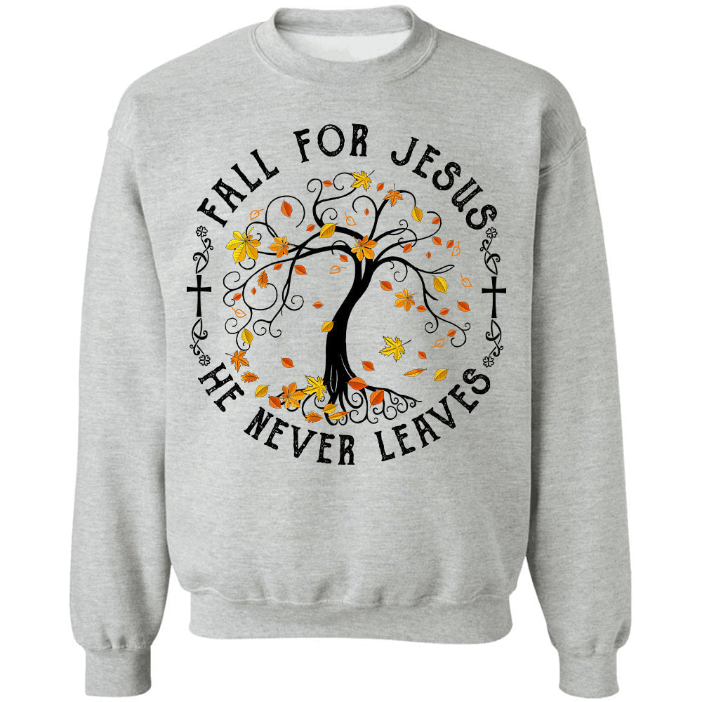 Jesus - Maple tree - Fall for Jesus he never leaves - Apparel