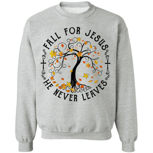 Jesus - Maple tree - Fall for Jesus he never leaves - Apparel