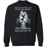 Dove and Jesus hand, God is going to give you more than you asked for - Jesus Apparel