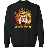 Jesus - Sunflower Girl - I'm Blunt because God rolled me that way - Black Apparel