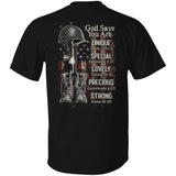 Veteran, God says you are - Jesus Back-printed Apparel