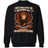 Lion of Judah, Never underestimate this November Guy who is covered by the blood of Jesus - Jesus Apparel