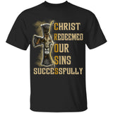 Beautiful cross, Lion painting, Christ redeemed our sins successfully - Jesus Apparel