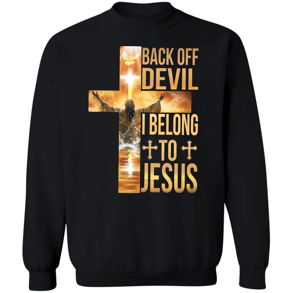 Jesus rises from under the ocean, Cross light, Back off Devil, I belong to Jesus - Jesus Apparel