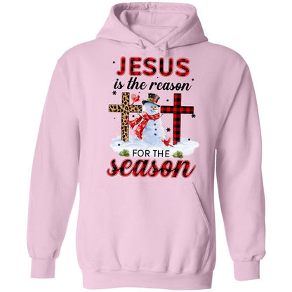 Outdoor snowman, Cross symbol, Christmas gift, Jesus is the reason for the season - Jesus Apparel