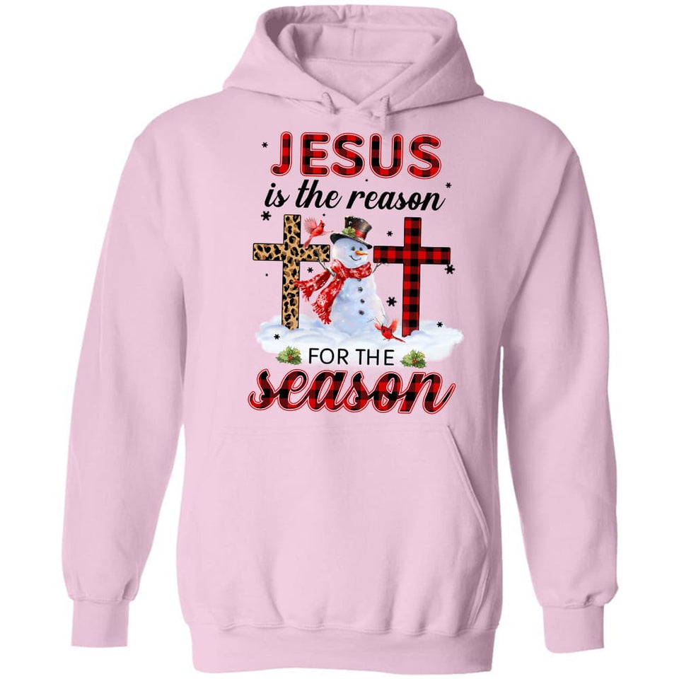 Outdoor snowman, Cross symbol, Christmas gift, Jesus is the reason for the season - Jesus Apparel