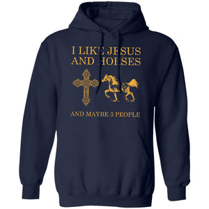 Jesus - I like Jesus and horse - Apparel