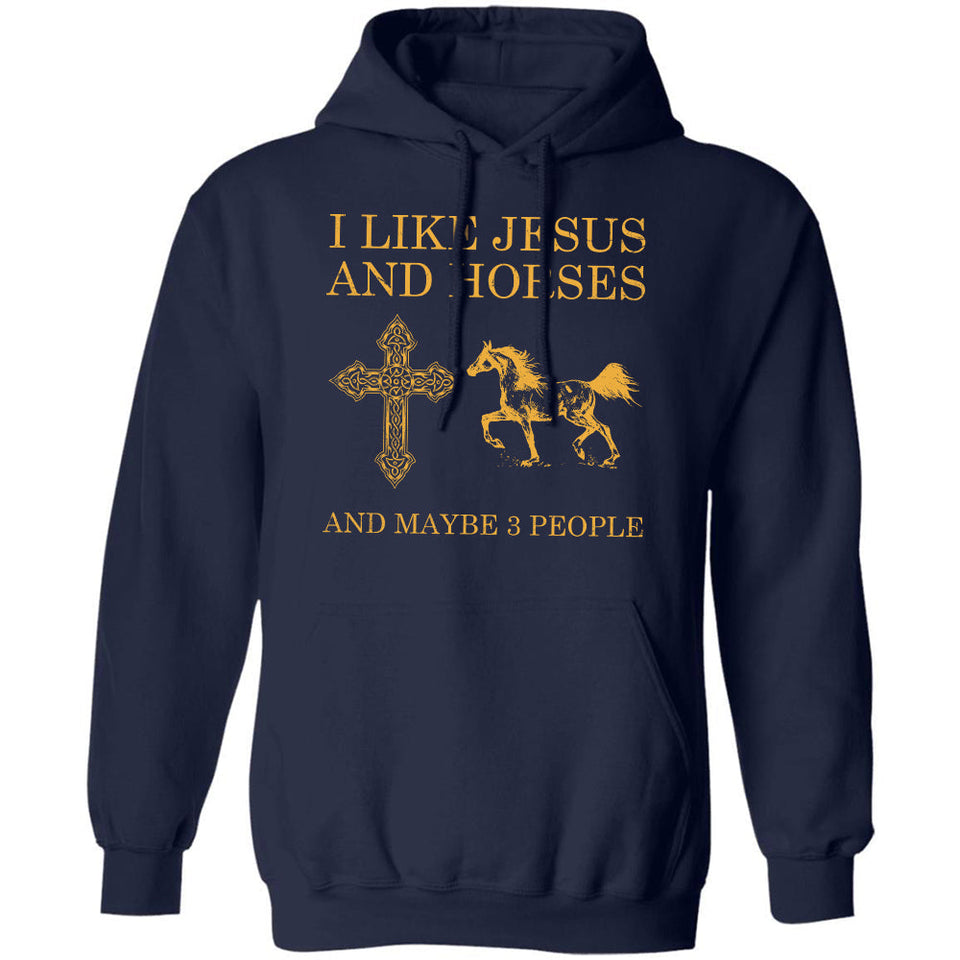 Jesus - I like Jesus and horse - Apparel