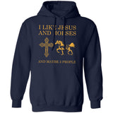 Jesus - I like Jesus and horse - Apparel