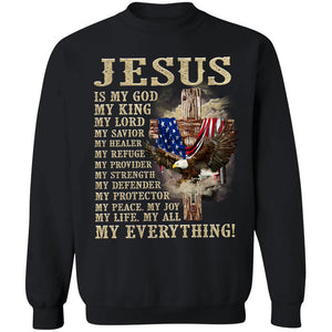 Wooden cross and Eagle, Jesus is my everything - Jesus Apparel